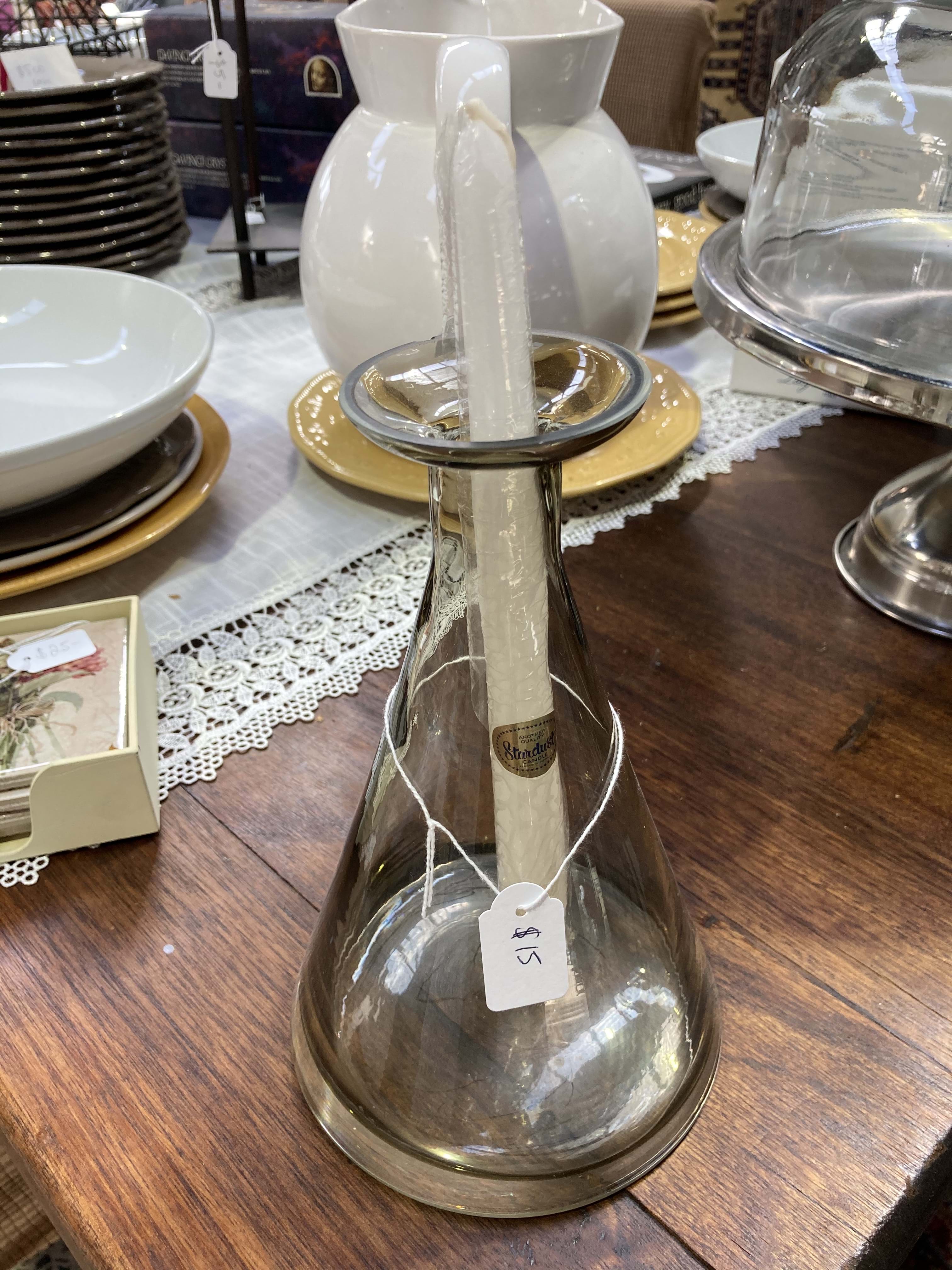 Glass Vase/ Candle Holder