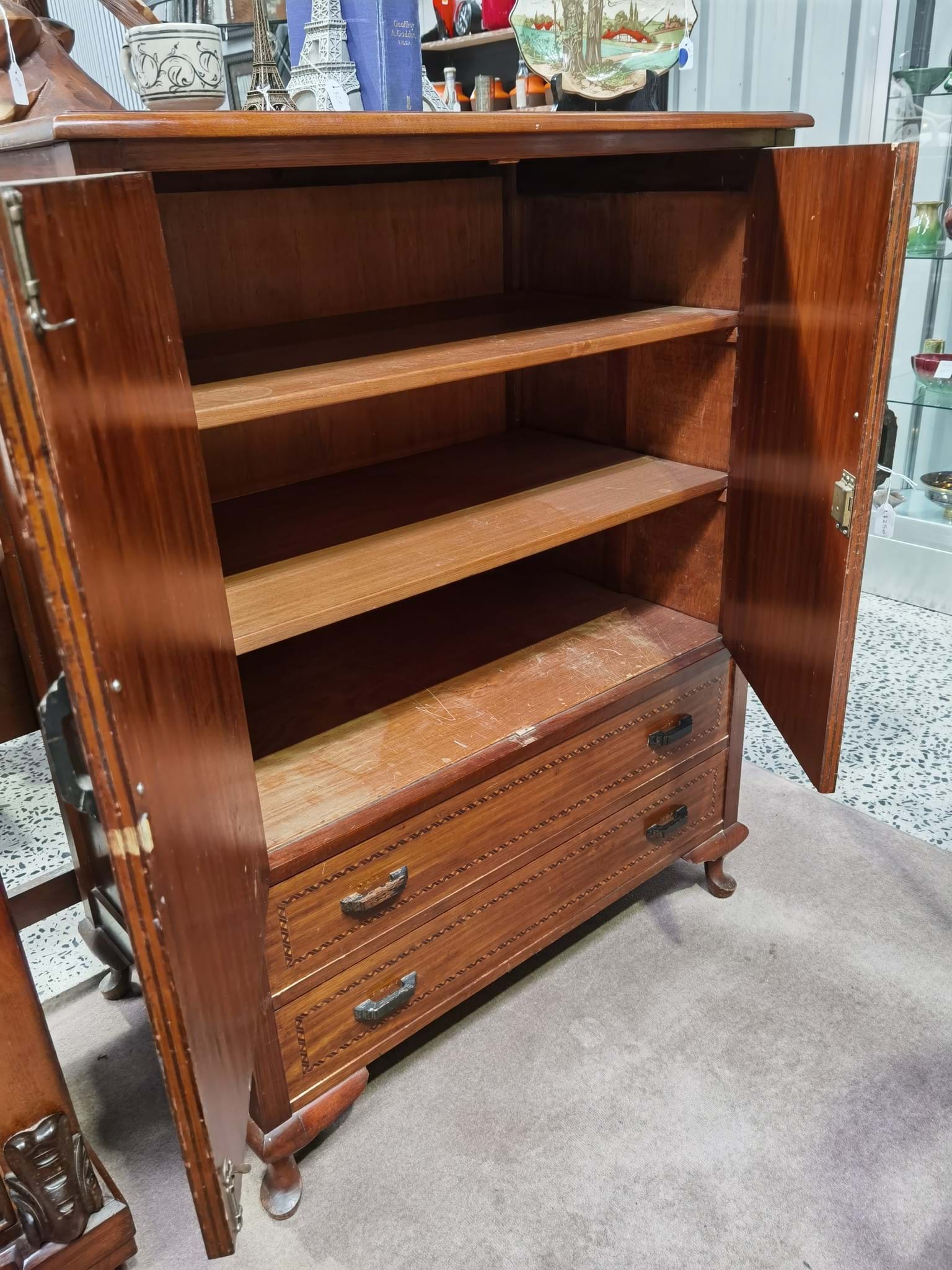 Solid Timber Storage Cupboard